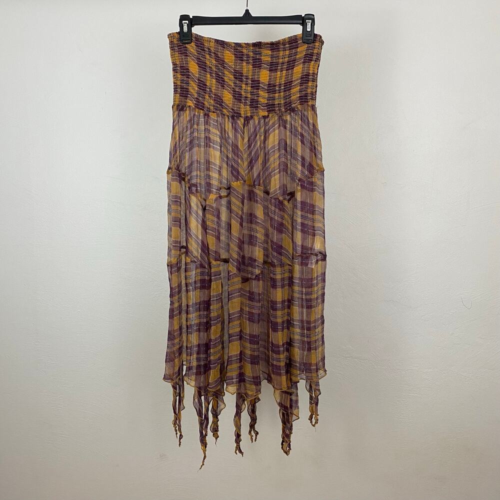 Intimately Free People Printed Tattered Circles Maxi - Golden - Medium
